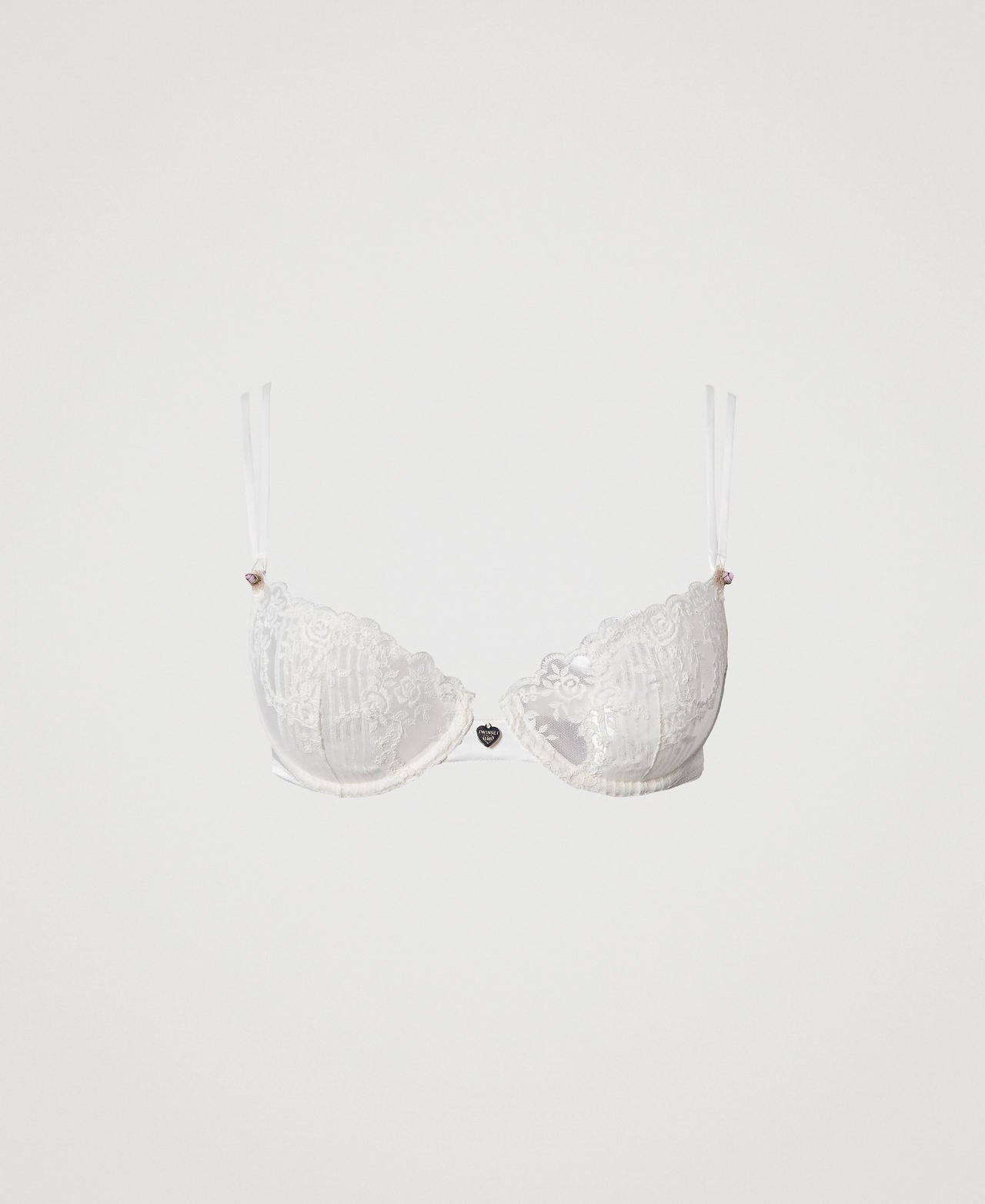 Reggiseno con ferretto in tulle ricamato Twinset