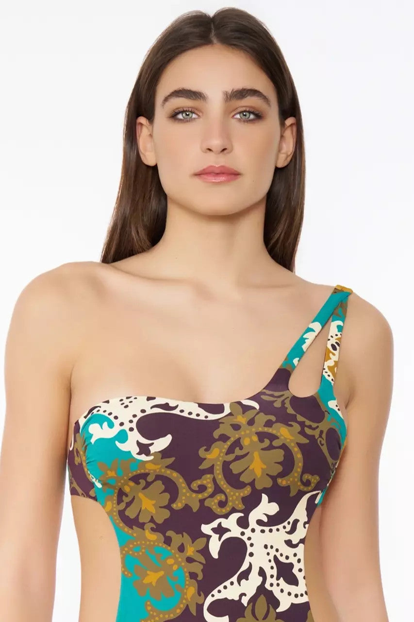 Costume Intero con Fasce Incrociate Miss Bikini