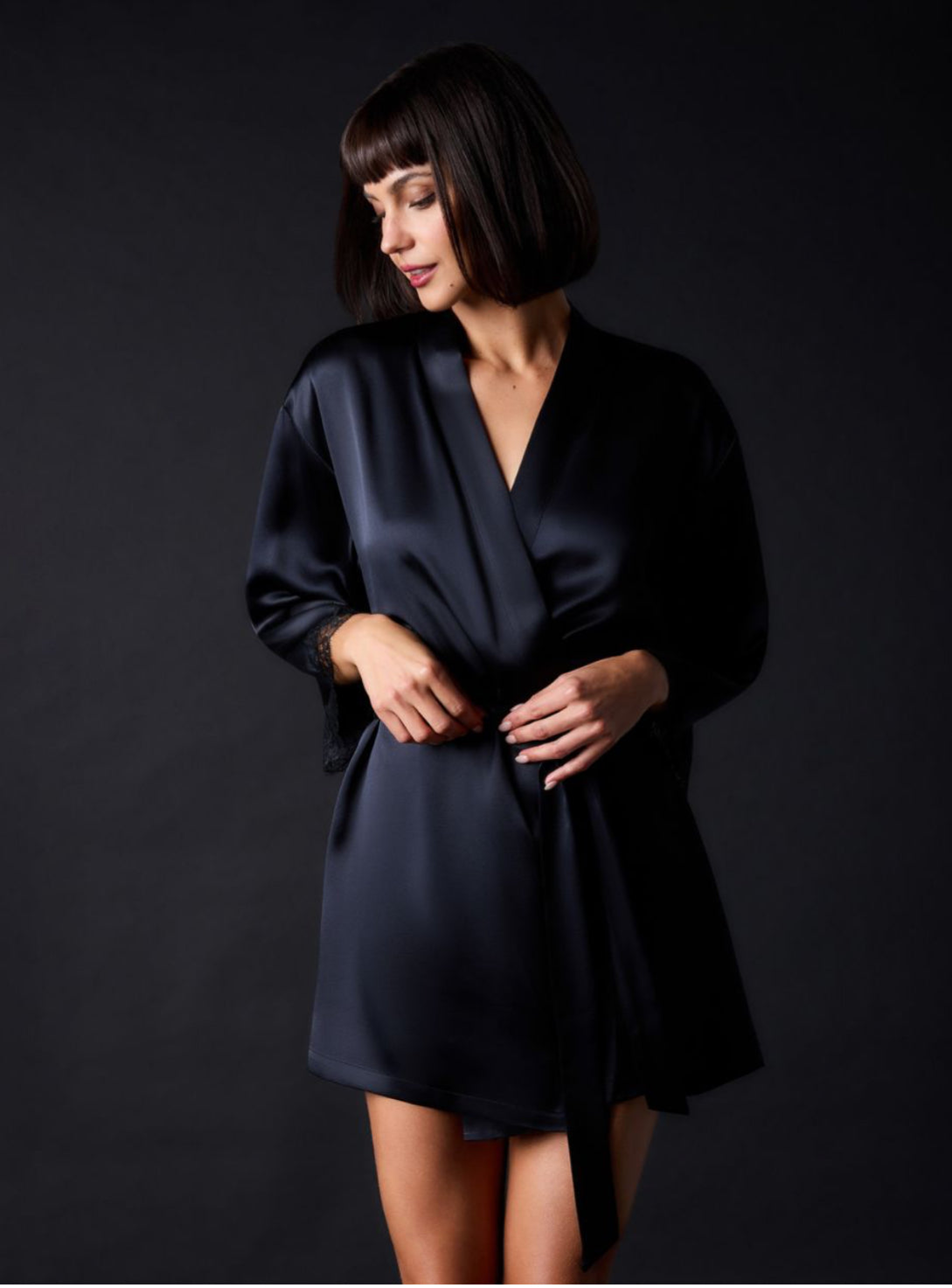 Vestaglia in Seta Charlotte Journelle