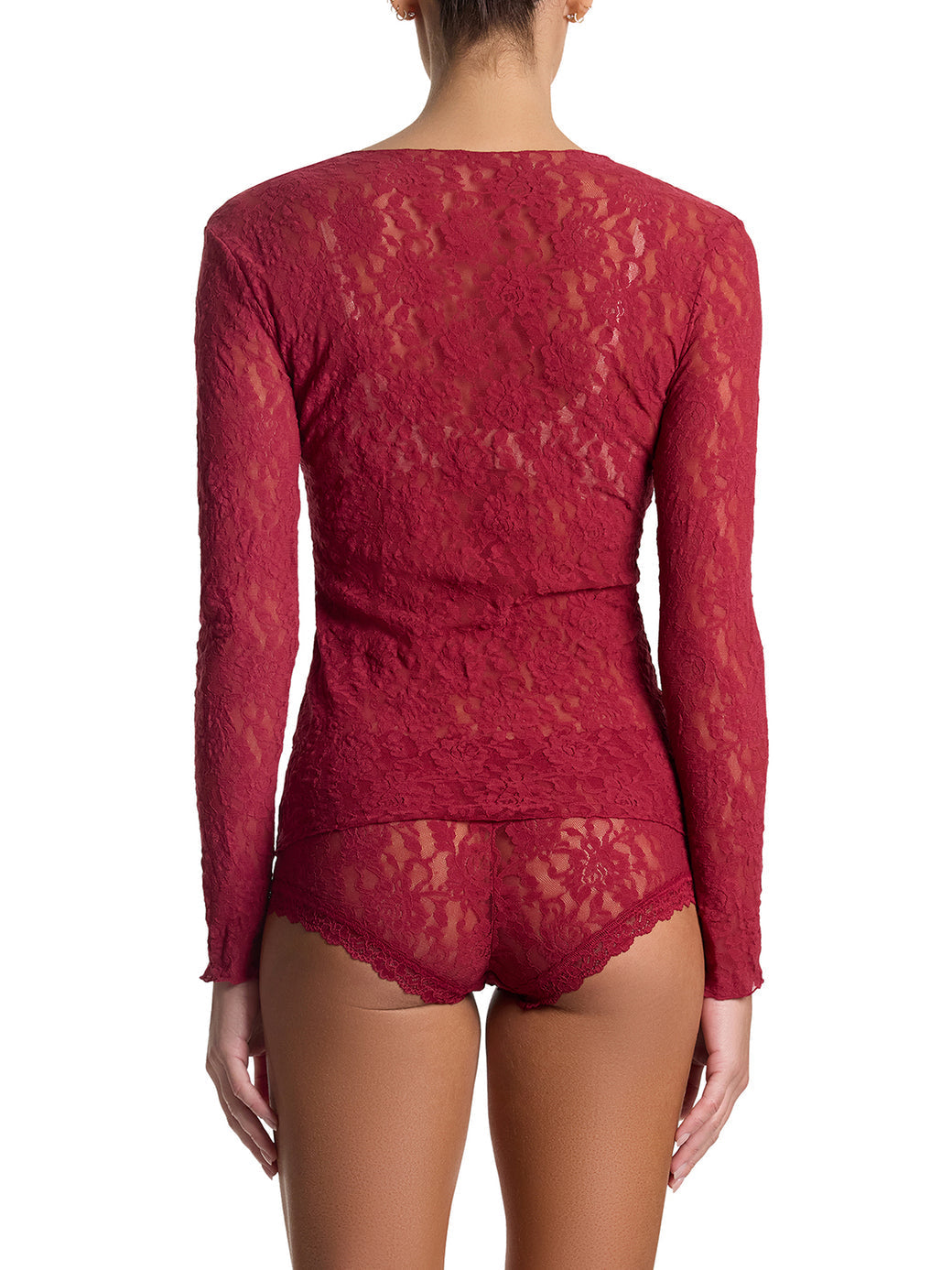 Canotta in Pizzo a Maniche Lunghe Hanky Panky