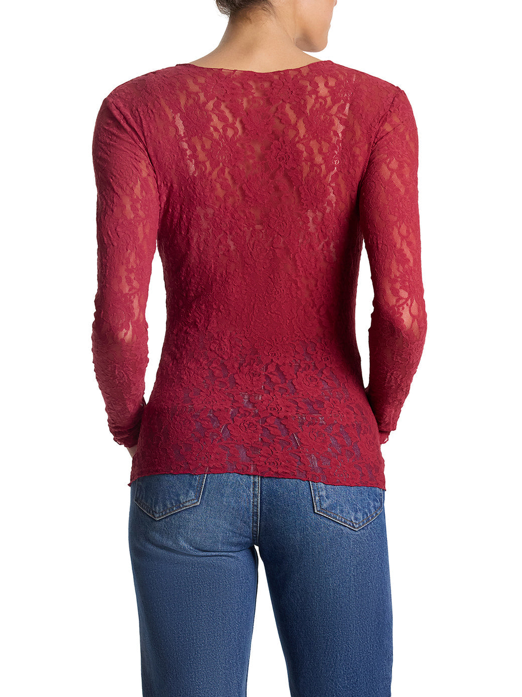 Canotta in Pizzo a Maniche Lunghe Hanky Panky