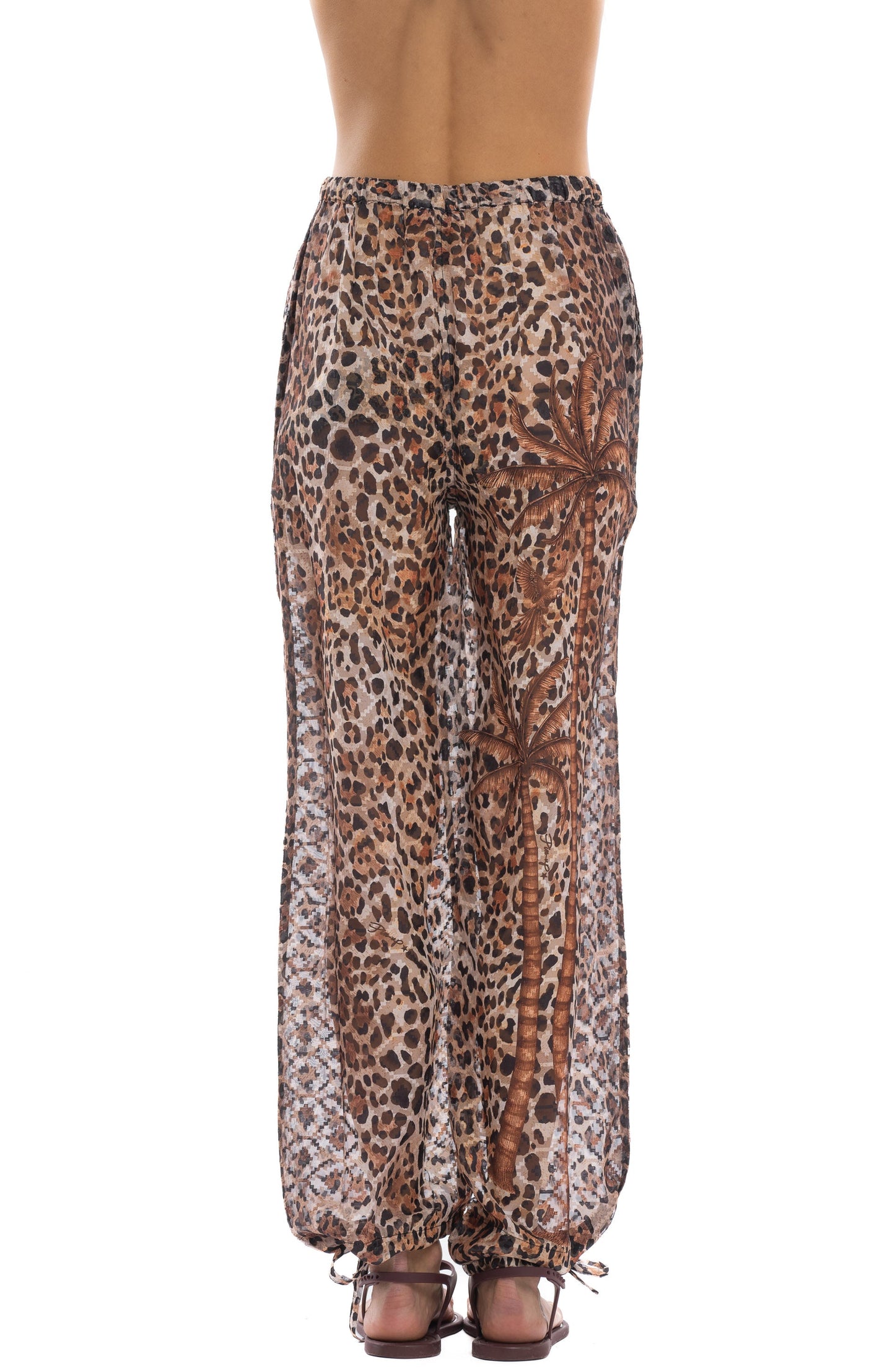 Pantalone Selvaggia animalier Pin-Up Stars