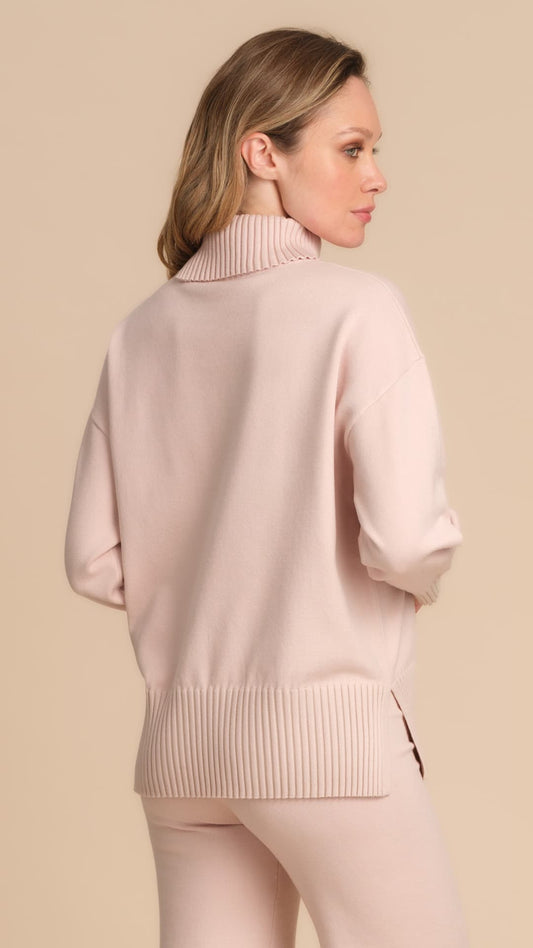 Maglia a Collo Alto Pepita