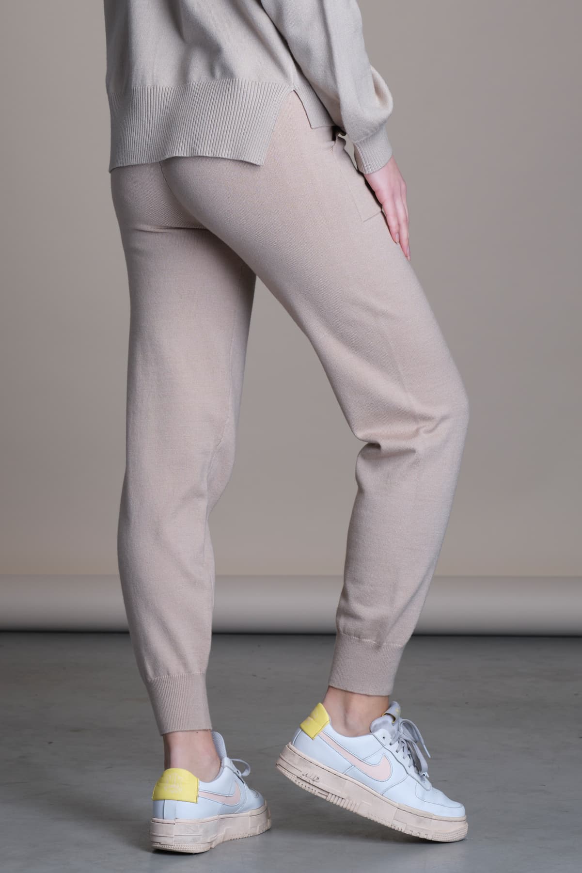 Pantalone Lungo con Polsino Pepita