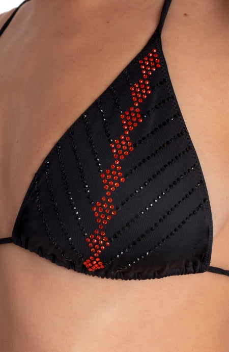 Bikini Triangolo con Cristalli Pin-Up Stars