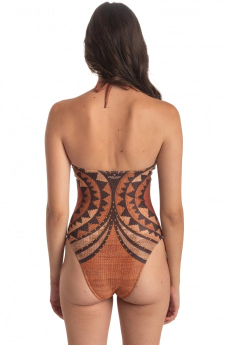 Costume Intero Borchie intreccio Africa Pin-Up Stars