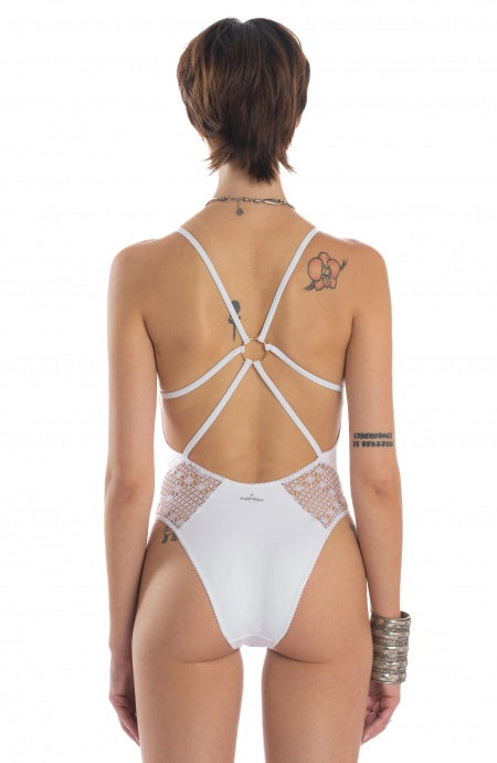 Costume da Bagno Intero con Rete