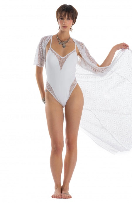 Costume da Bagno Intero con Rete