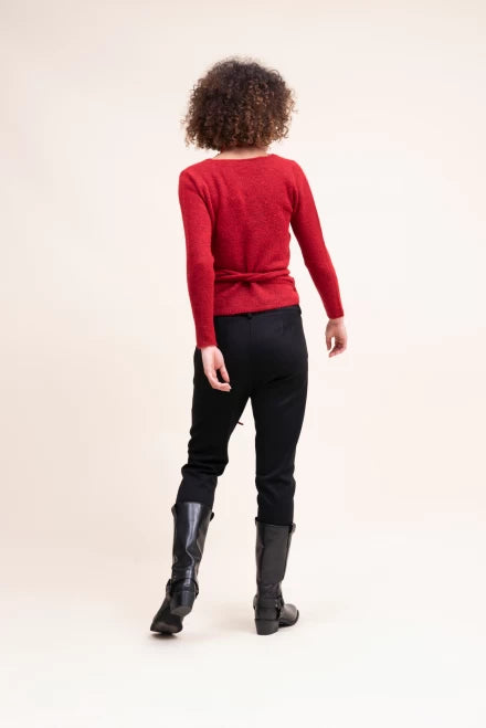 Maglia Incrociata Rossa Moki B