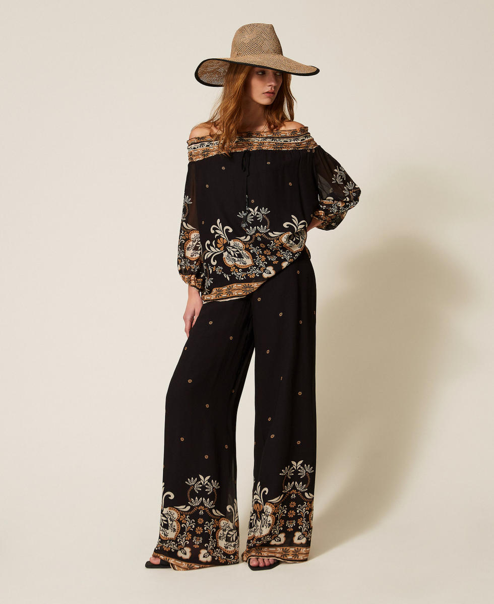 Blusa in Georgette Stampata Twinset