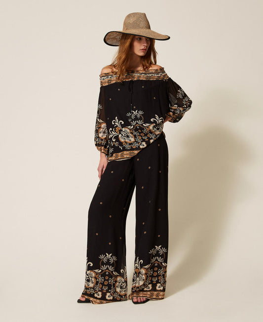 Blusa in Georgette Stampata Twinset