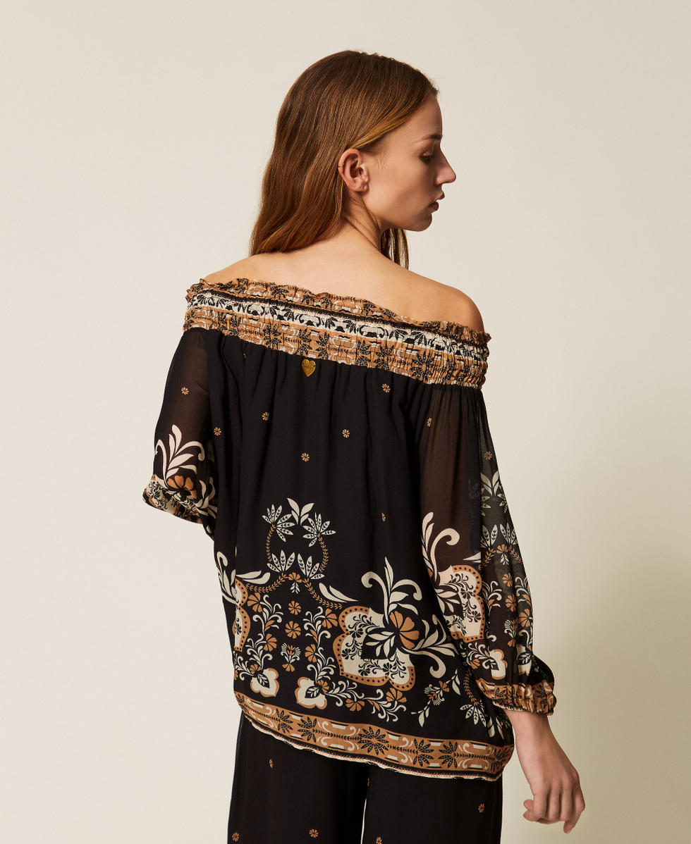 Blusa in Georgette Stampata Twinset