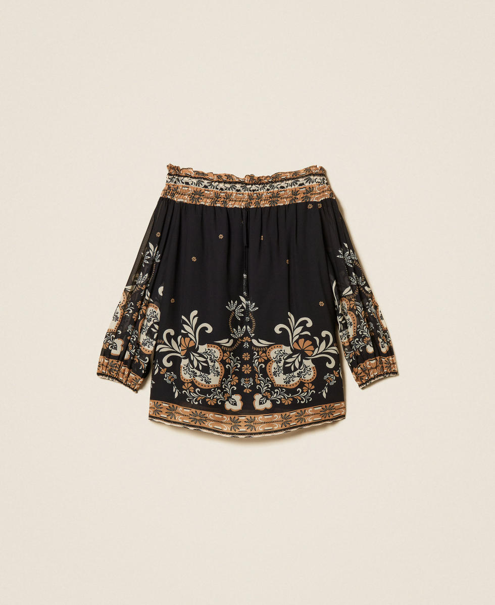Blusa in Georgette Stampata Twinset