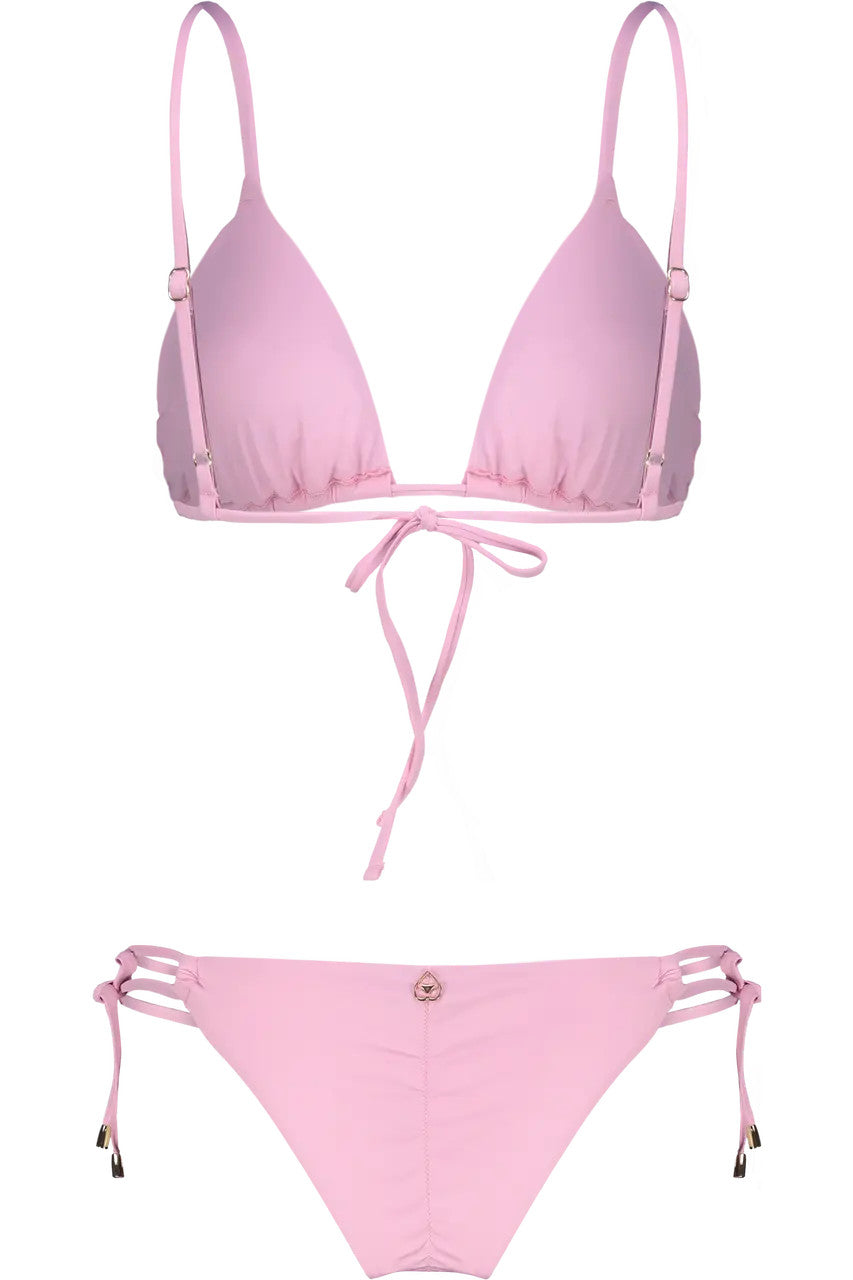 Bikini Triangolo con Paillettes e Slip brasiliano in pizzo Miss Bikini