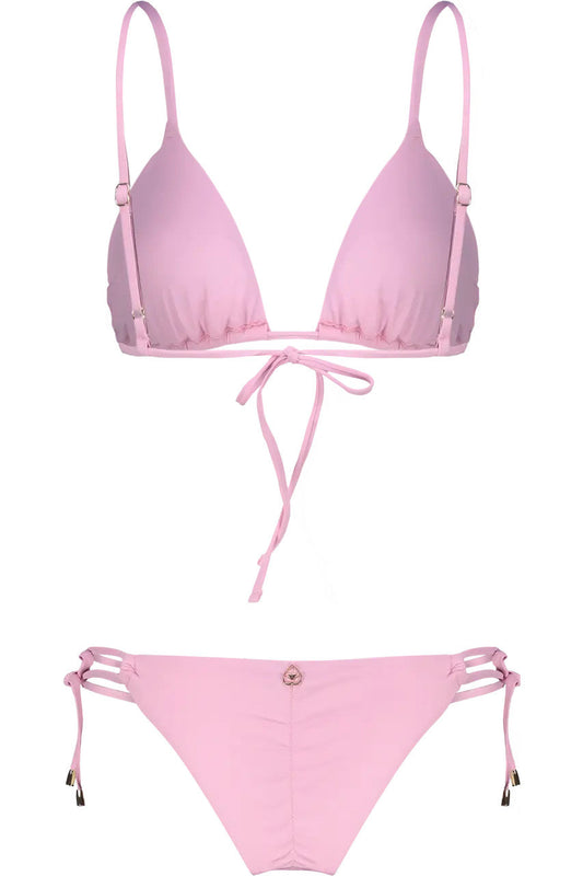 Bikini Triangolo con Paillettes e Slip brasiliano in pizzo Miss Bikini