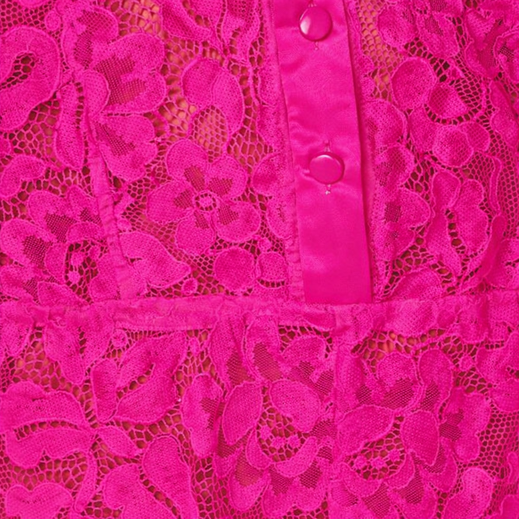 Lace dressing gown