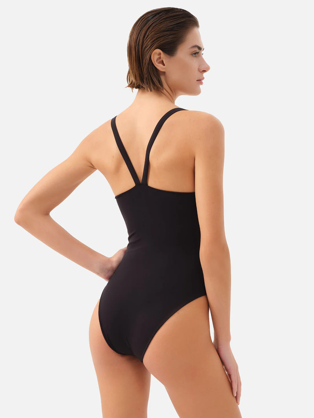 Keros Black One-Piece Swimsuit