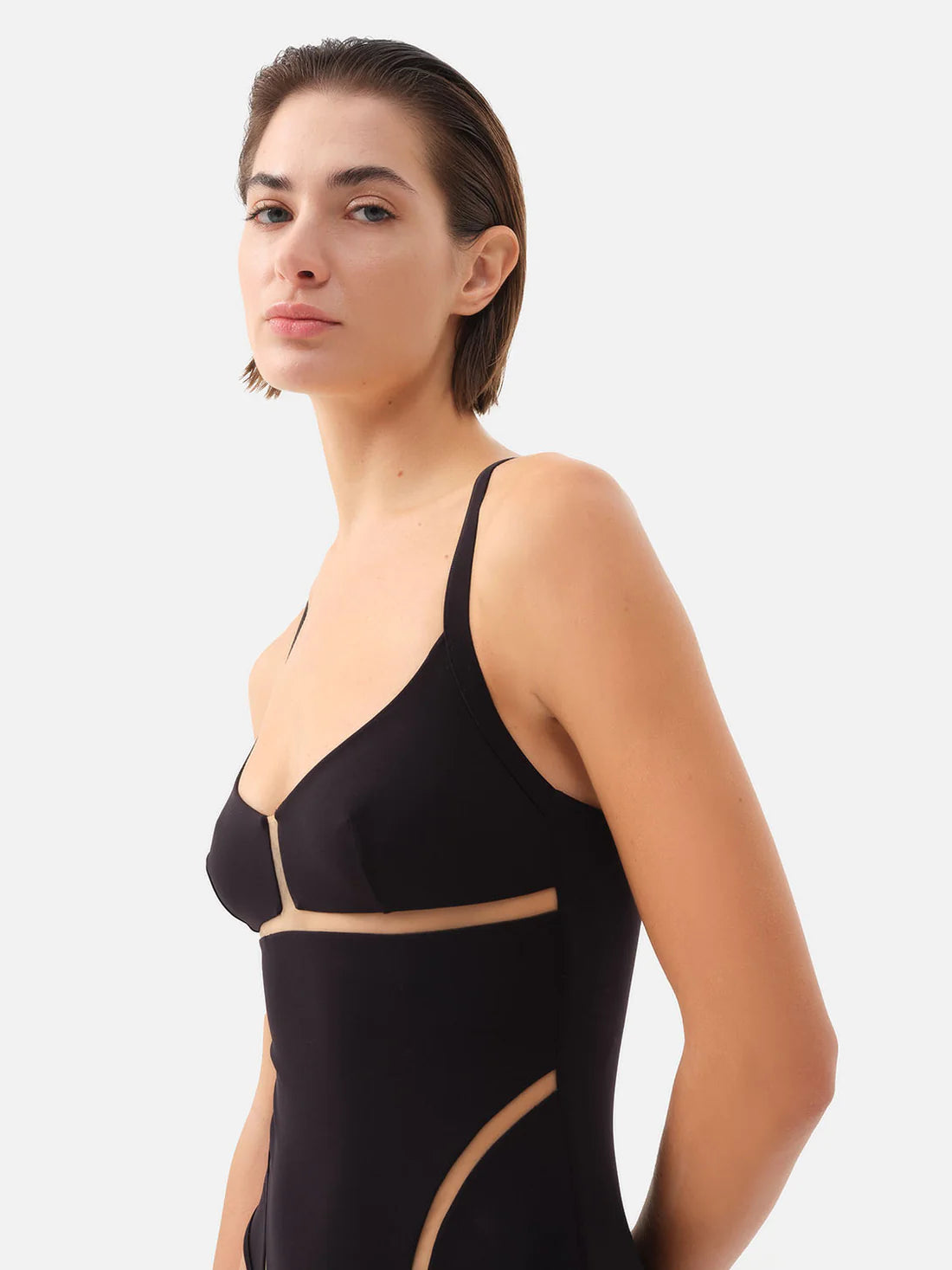 Keros Black One-Piece Swimsuit