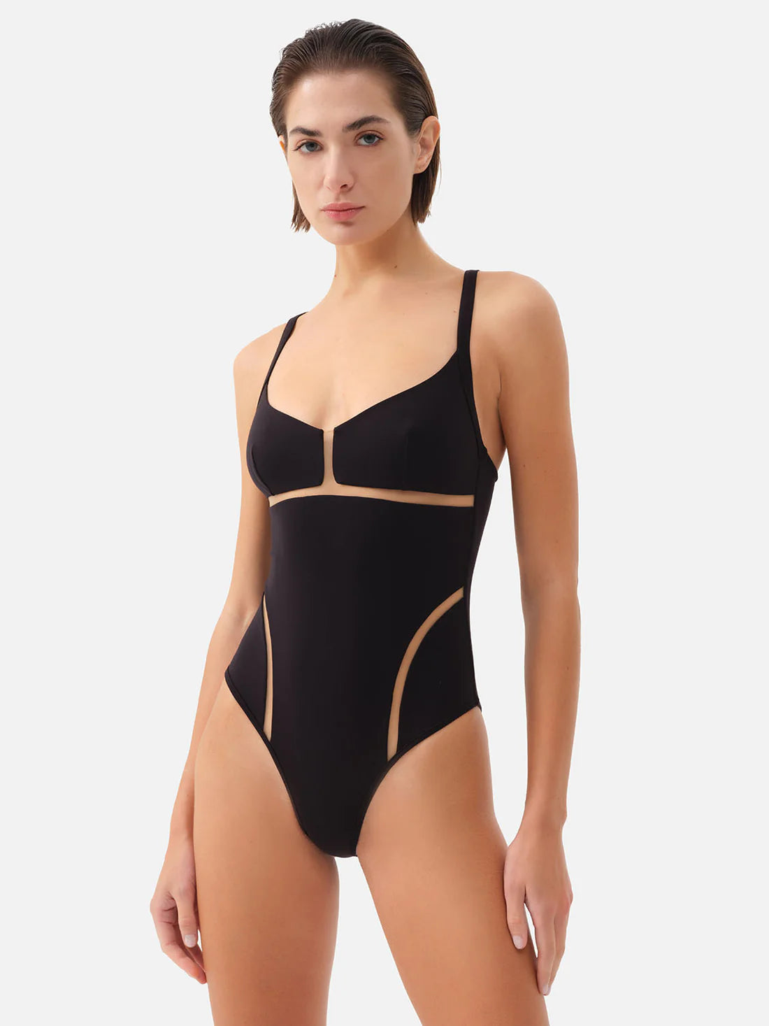 Keros Black One-Piece Swimsuit