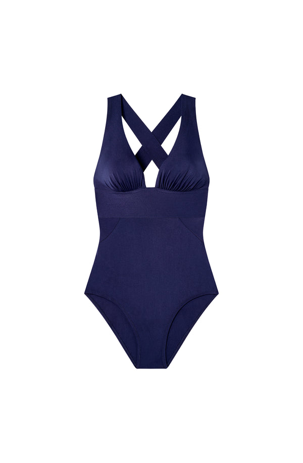 Costume Intero Blu Navy Capri Pain de Sucre