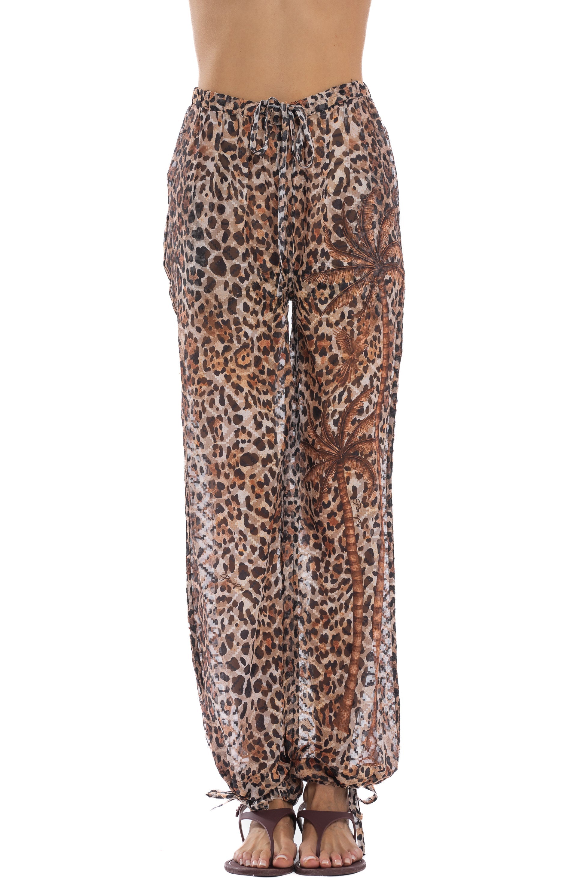 Pantalone Selvaggia animalier Pin-Up Stars