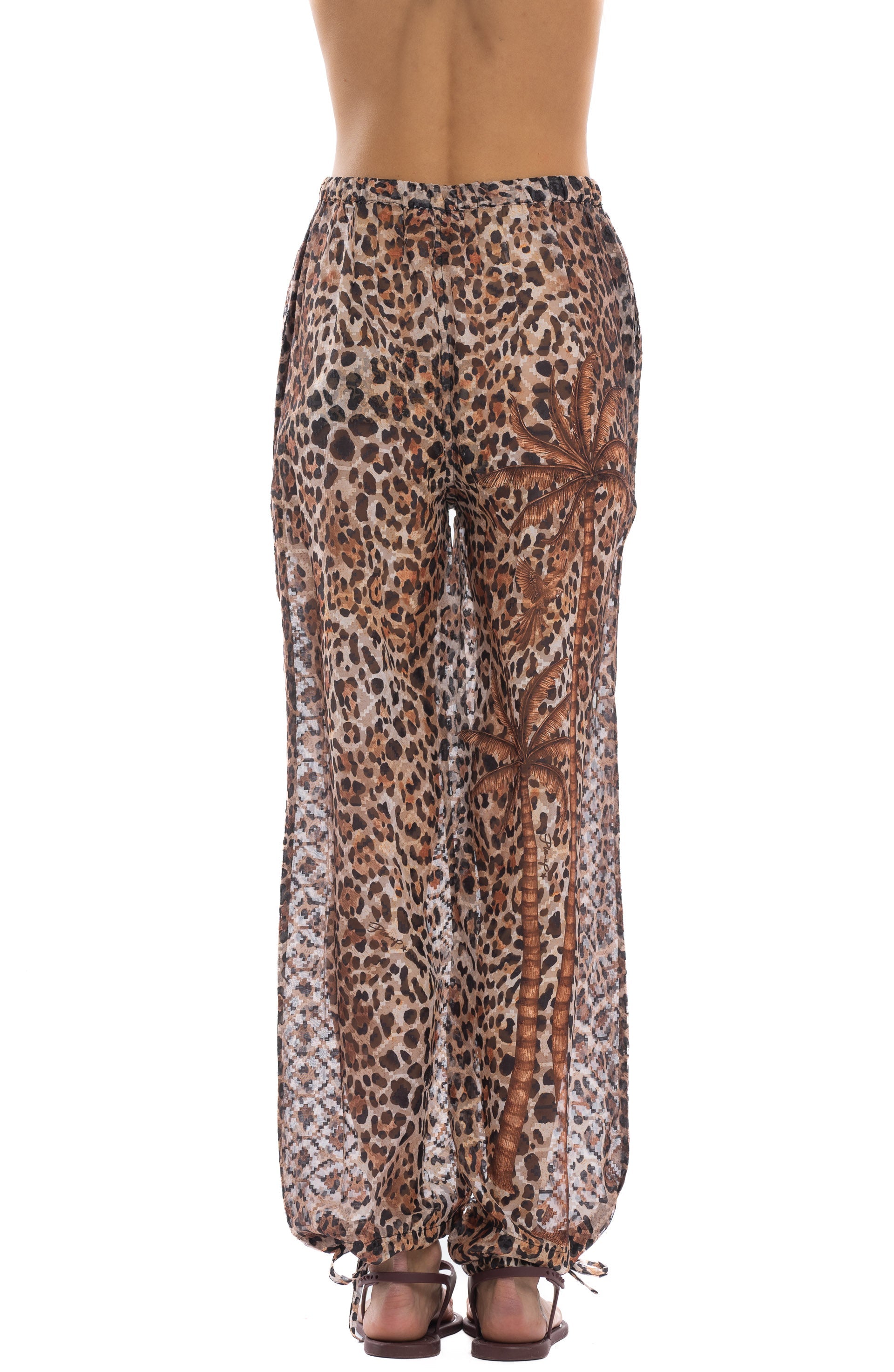 Pantalone Selvaggia animalier Pin-Up Stars