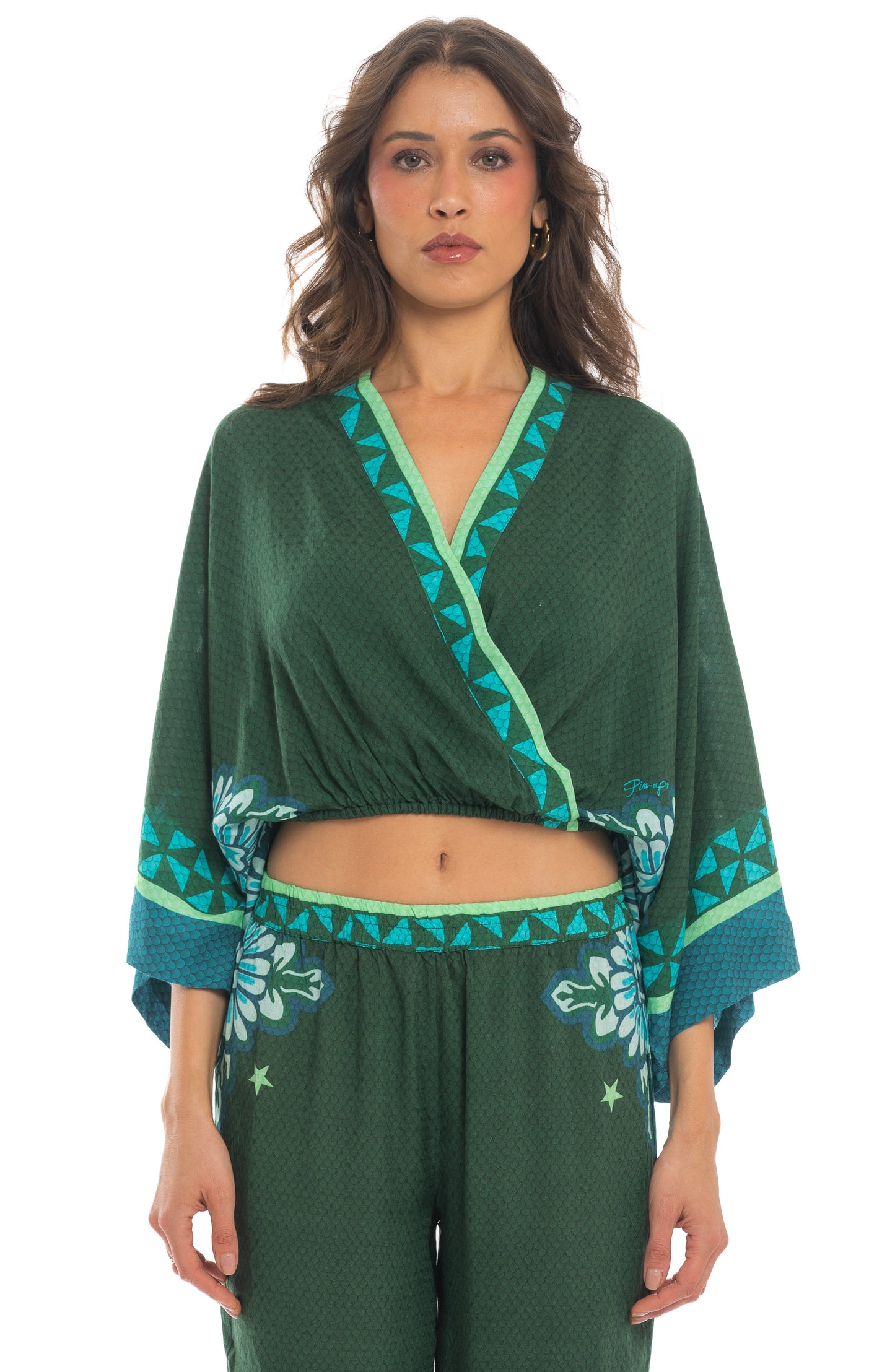 Top incrociato Tribal Sea Pin-Up Stars