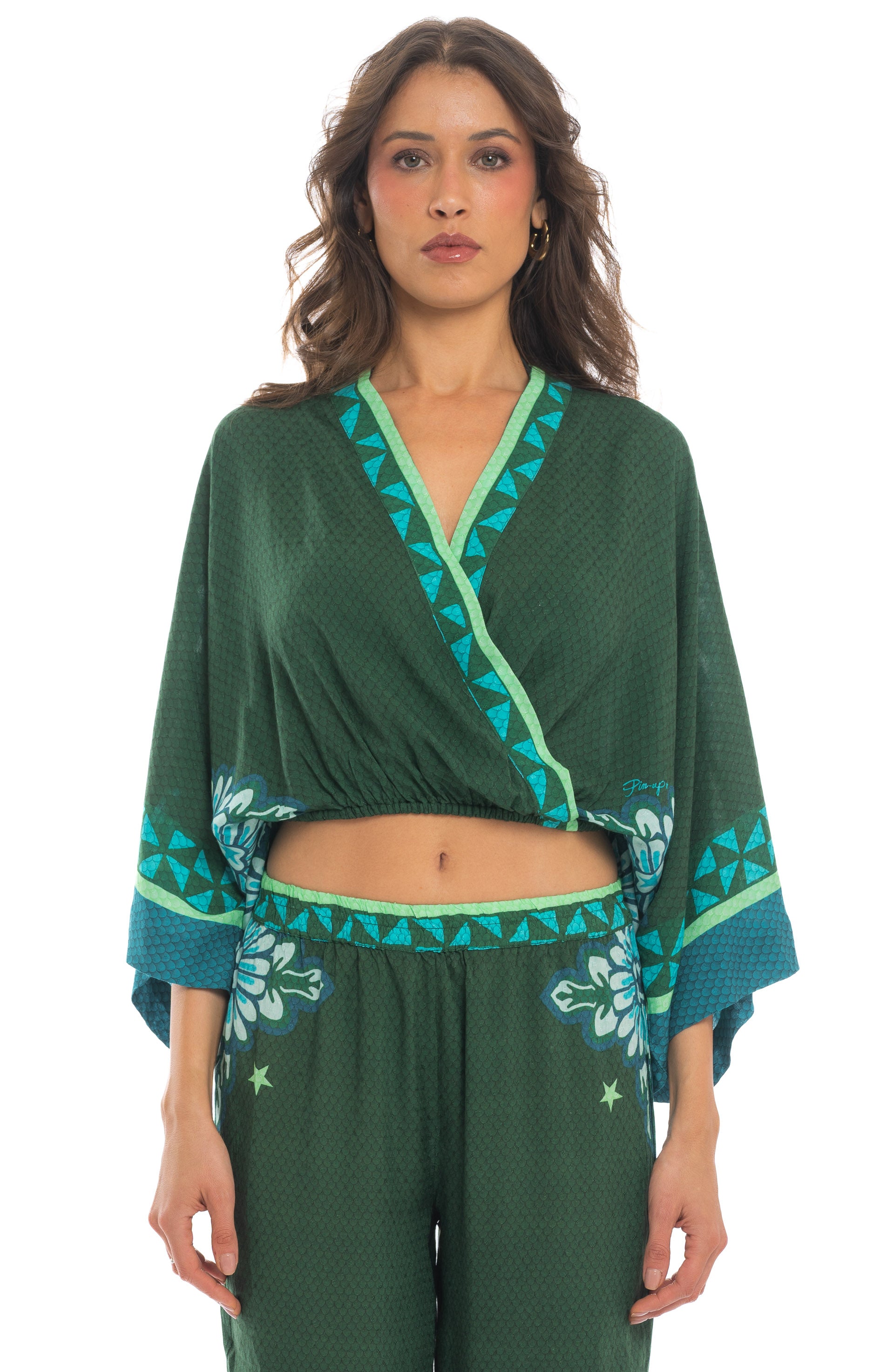 Top incrociato Tribal Sea Pin-Up Stars