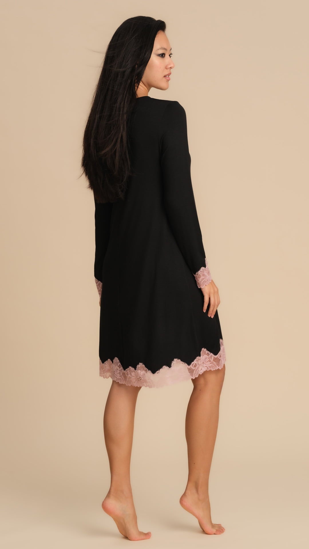 Camicia da Notte Tinta Unita Pepita