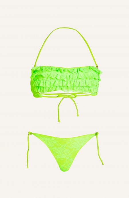 Bikini Fascia Rouches di Pizzo