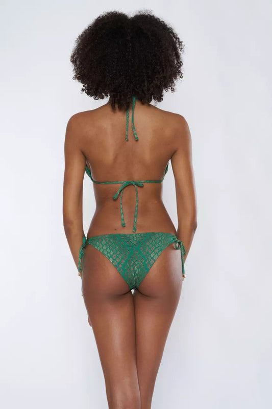 Bikini triangolo pitonato con anelli Miss Bikini