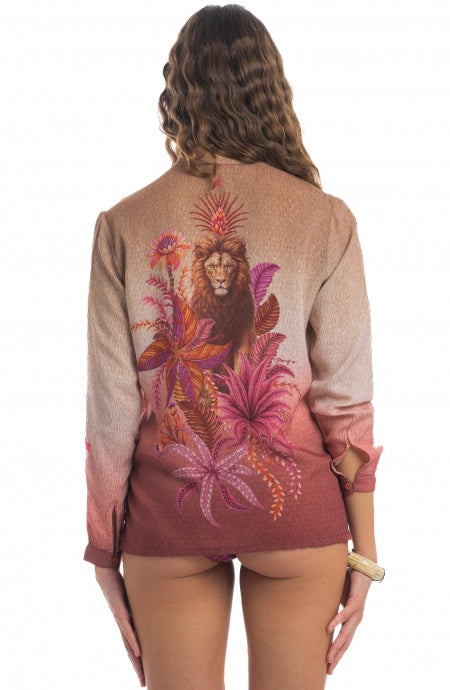 Camicia Lion Queen Pin-Up Stars