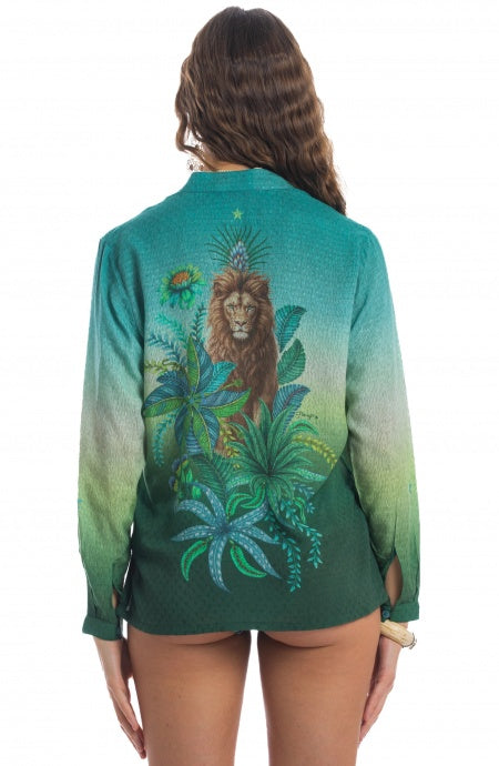 Camicia Lion Queen Pin-Up Stars
