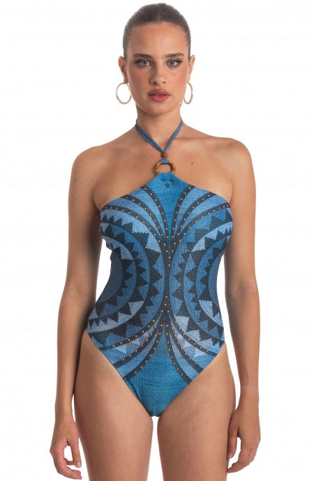 Costume Intero Borchie intreccio Africa Pin-Up Stars