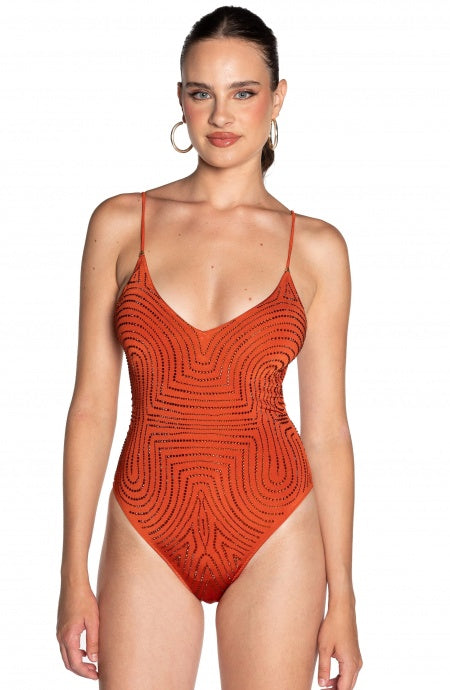 Costume da Bagno Intero Strass Pin-Up Stars