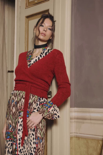 Maglia Incrociata Rossa Moki B