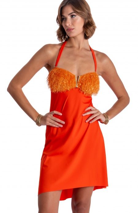 Mini Abito Tubino Plumage Pin-Up Stars
