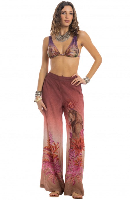 Pantalone a Palazzo Lion Queen Pin-Up Stars