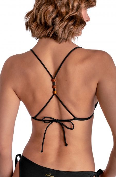 Soutien-gorge triangle avec perles et coquillages