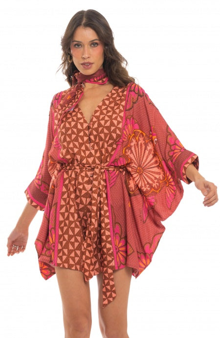 Tuta corta in-up stars multicolor